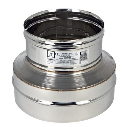 RIDUZIONE ACCIAIO INOX AISI 304  100 M -80 F