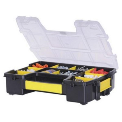 CASSETTA PORTAMINUTERIE PLASTICA SORT MASTER LIGHT  9 SCOMPARTI STANLEY - 29.5 x 21.5 x  6.5 h