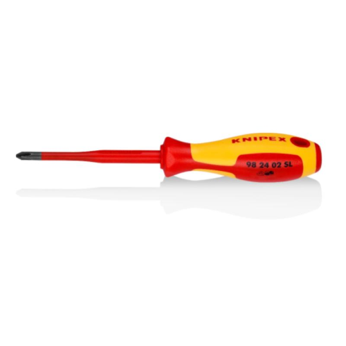 Giraviti per elettricisti KNIPEX collaudato VDE brunita 212 mm PZ 2 CROCE